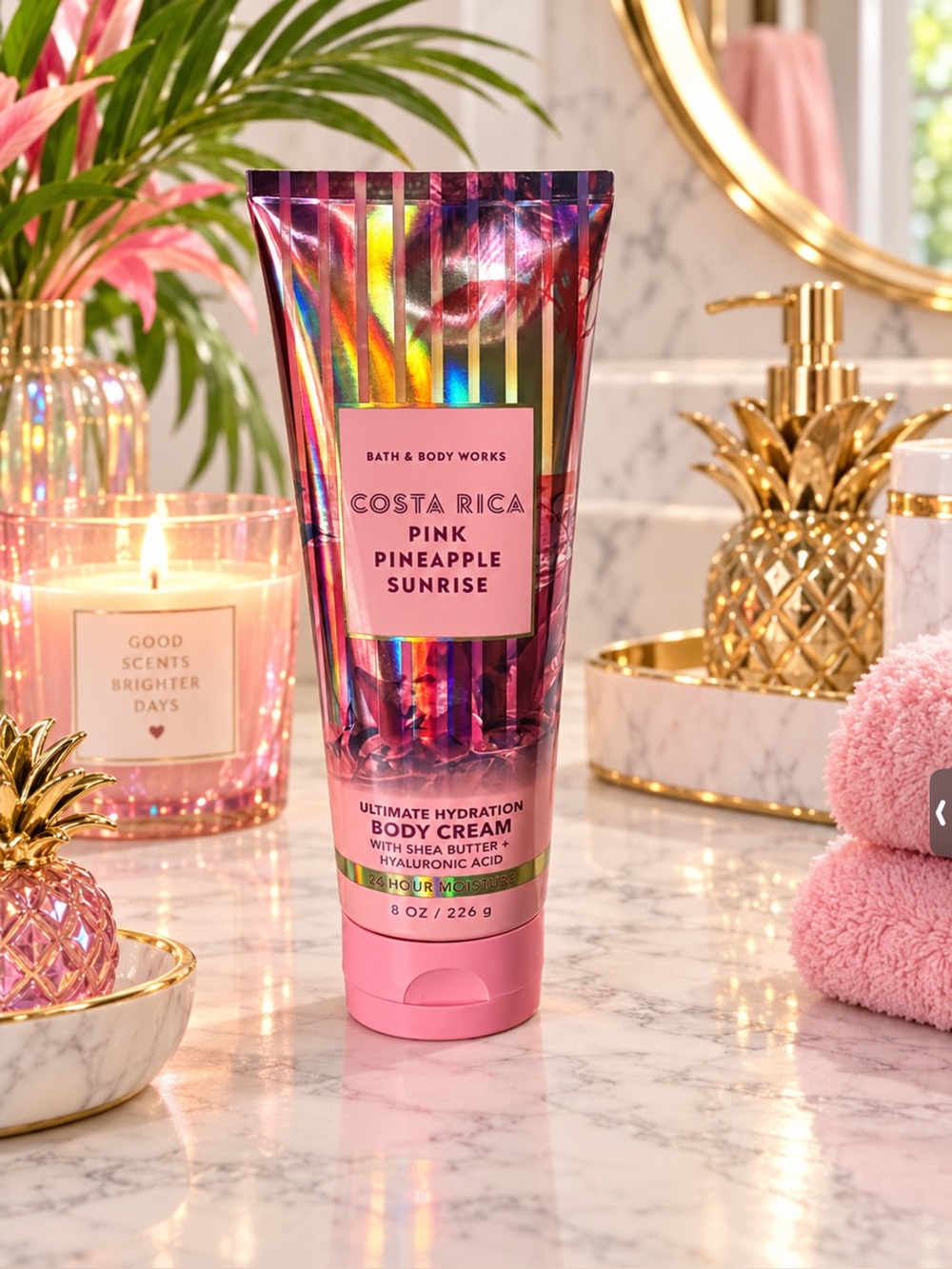 Bath & Body Works Costa Rica Pink Pineapple Sunrise Body Cream